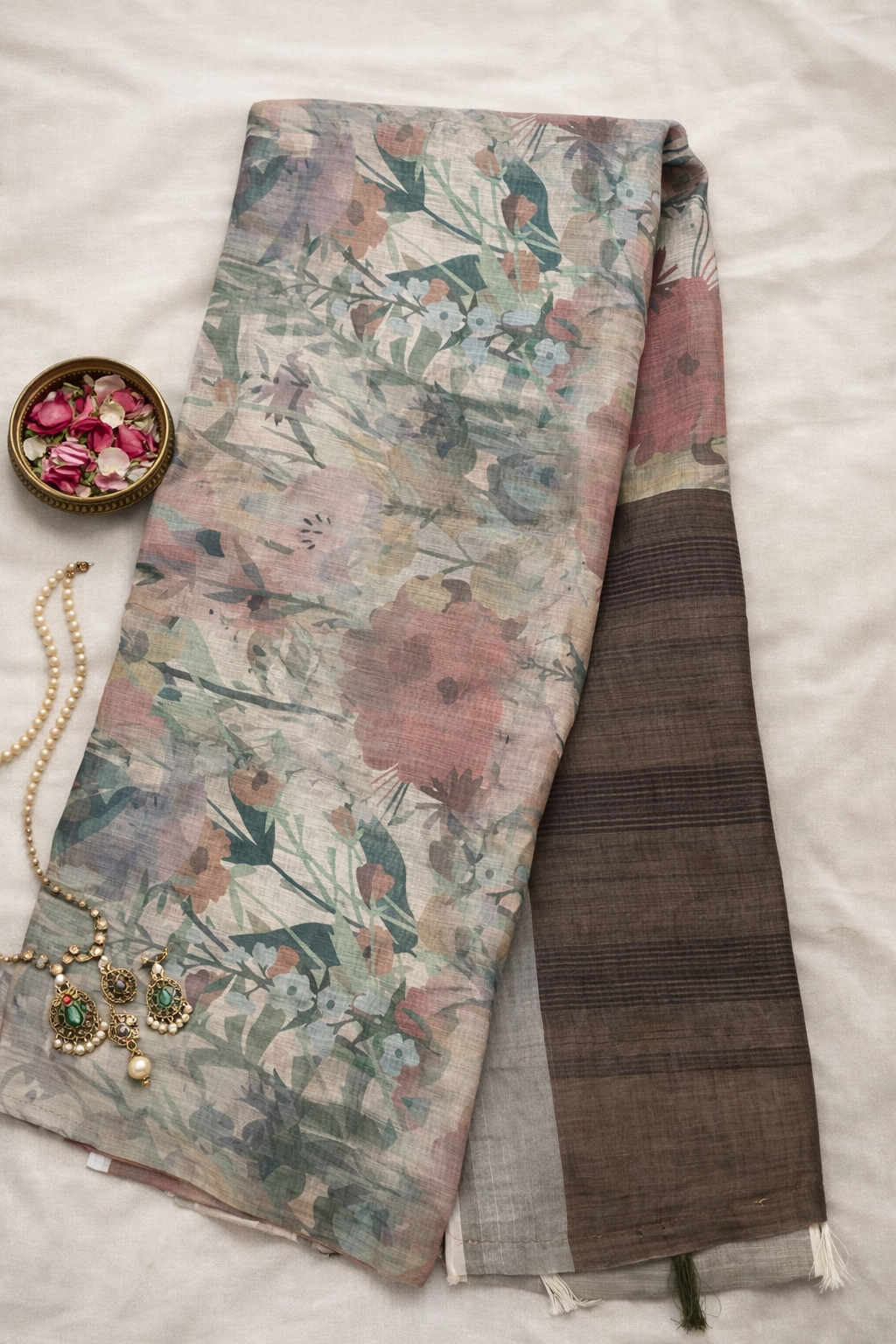 SAR-LC-MUTD-GRE-001|| LC MUTD GREY Saree