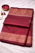 SAR-FC-RED-GRN-001 || FC CTRST RED GRN Saree