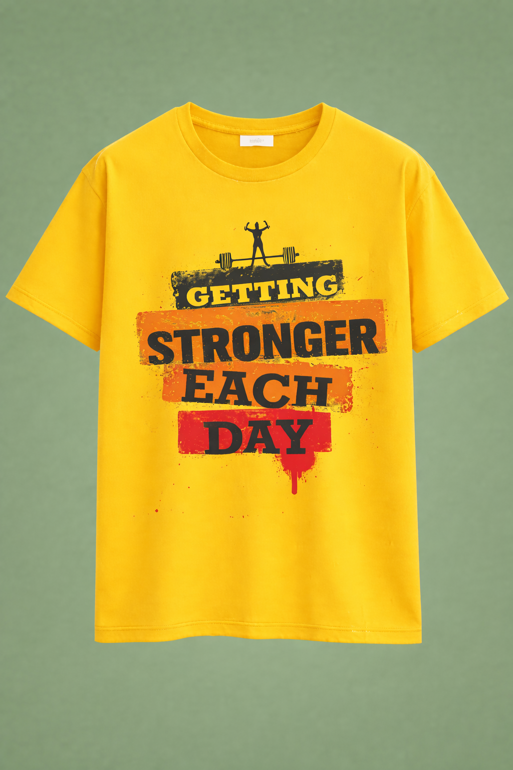Getting Stronger Each Day – Motivational Fitness T-Shirt