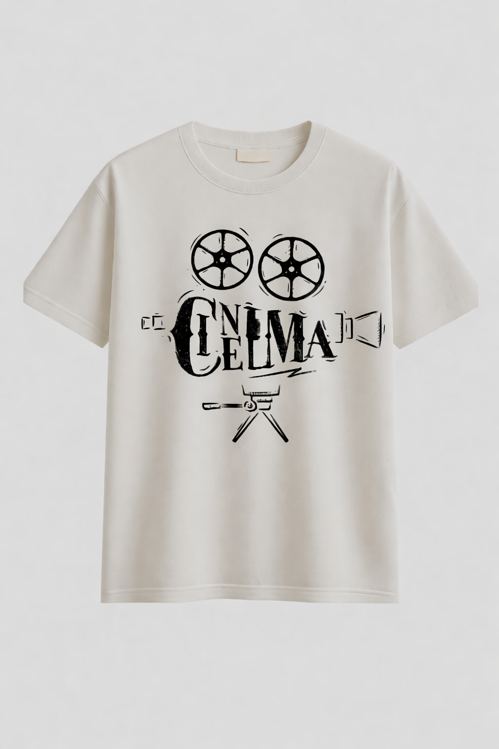 Cinema Vibes Graphic T-Shirt – Vintage Film Camera Design
