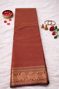 SAR-PC-BRW-001||PC BROWN Saree