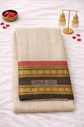 SAR-PC-BGE-001||PC BEIGE Saree