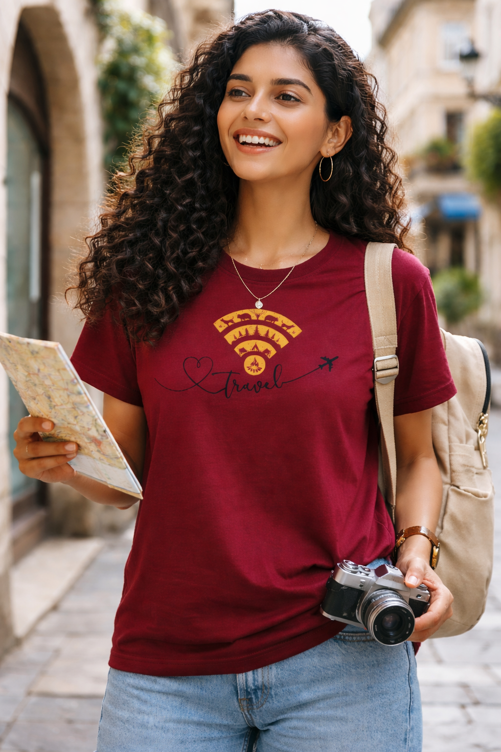 Travel Freak – Minimal Travel-Inspired T-Shirt