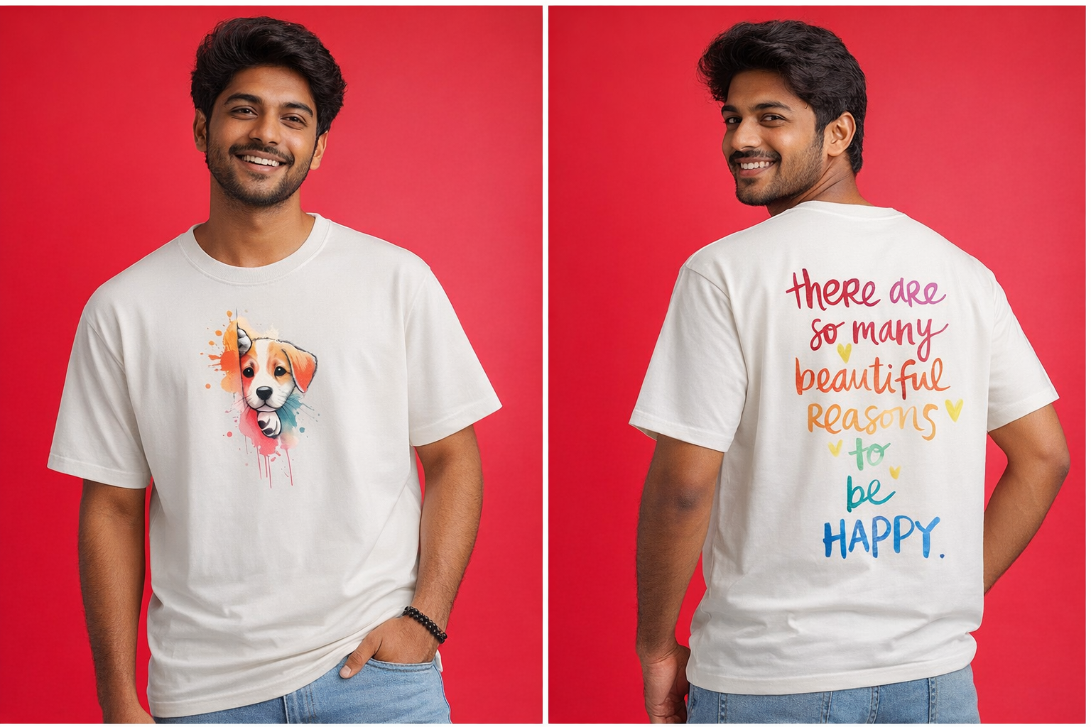 Positive Vibes Graphic T-Shirt – Custom Color Edition