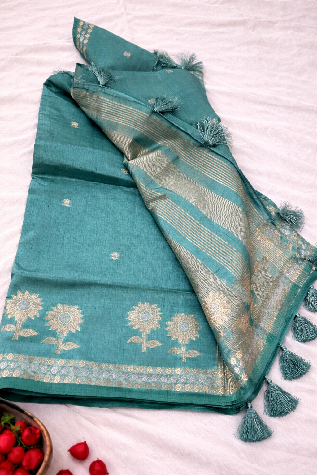 SAR-FC-PSTL-GREEN-001|| FC PSTL GREEN Saree