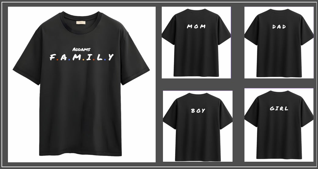 Family Tee Set – “F.A.M.I.L.Y” Matching T-Shirts