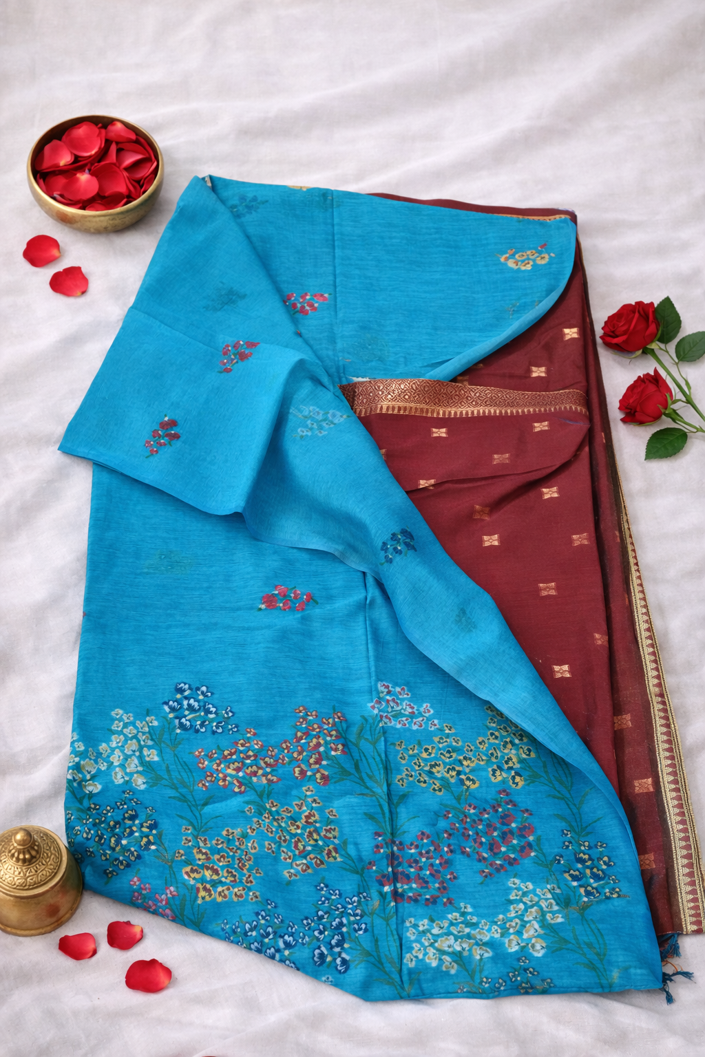 SAR-FC-PRE-BLU-001|| PREMIUM FC BLU FLORAL