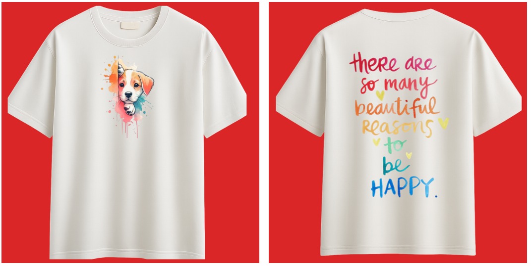 Positive Vibes Graphic T-Shirt – Custom Color Edition