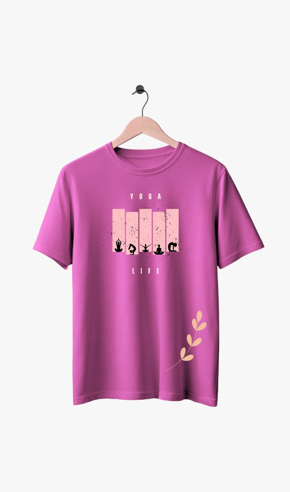 Unisex Cotton Crew Neck Yoga T-Shirt